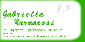 gabriella marmarosi business card